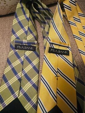 TWO Jos. A. Banks Silk Ties